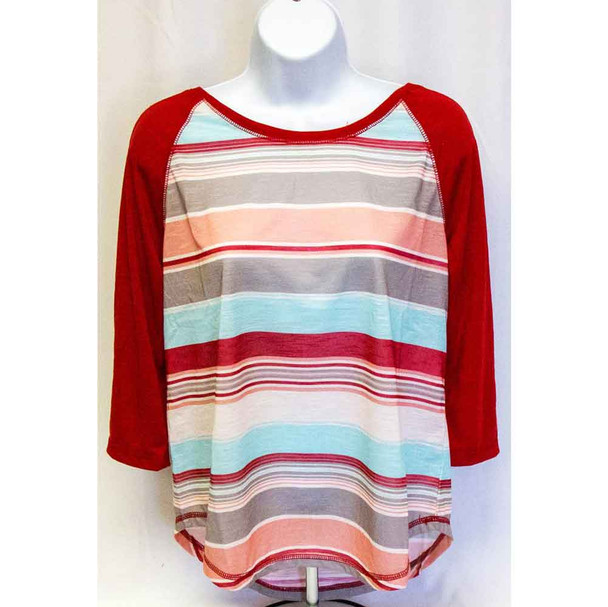 Striped Cruel Denim Raglan