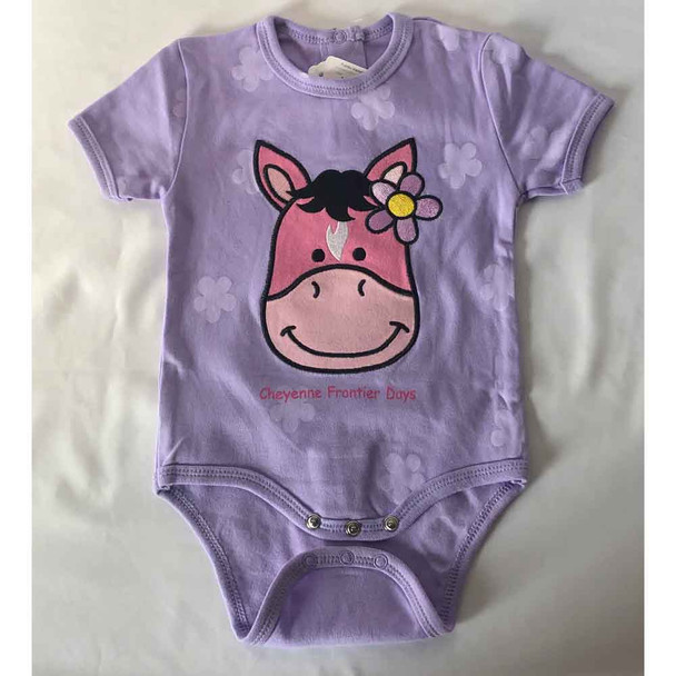 Purple Cheyenne Horse Diaper Shirt