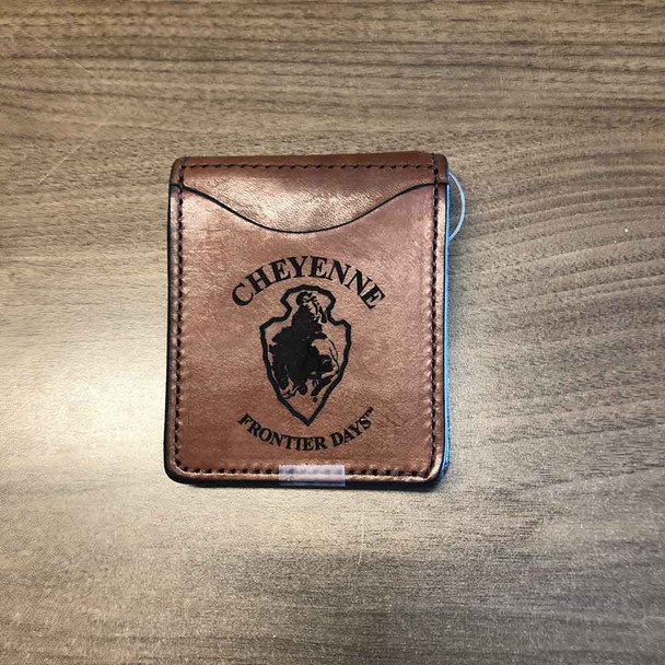 Leather Arrowhead Money Clip Wallet