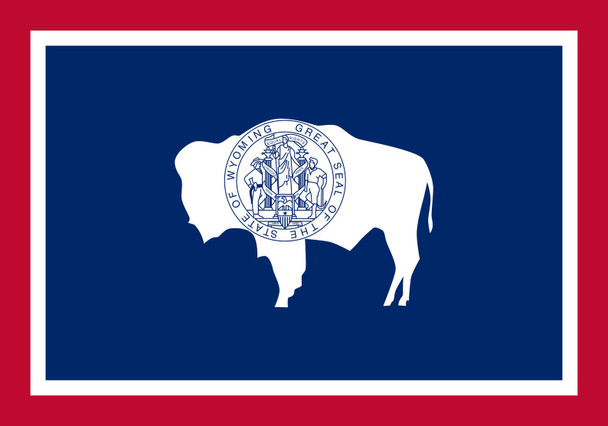 Wyoming State Flag Decal