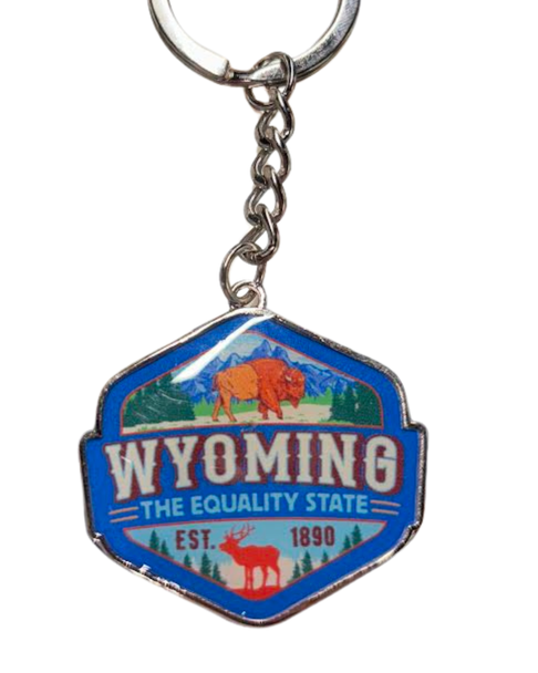 Wyoming The Equality State Keychain