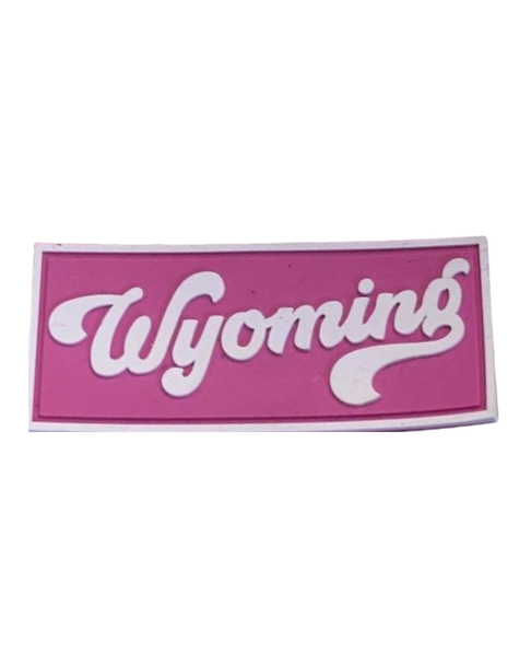 Pink and White Wyoming PVC Patch