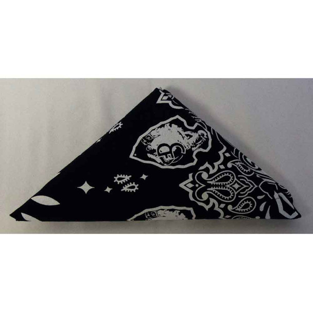 CFD Navy and White Paisley Bandanna
