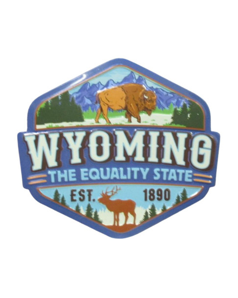 Wyoming Badge Magnet
