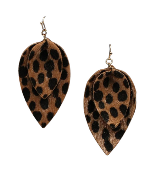 Leopard Print Earrings