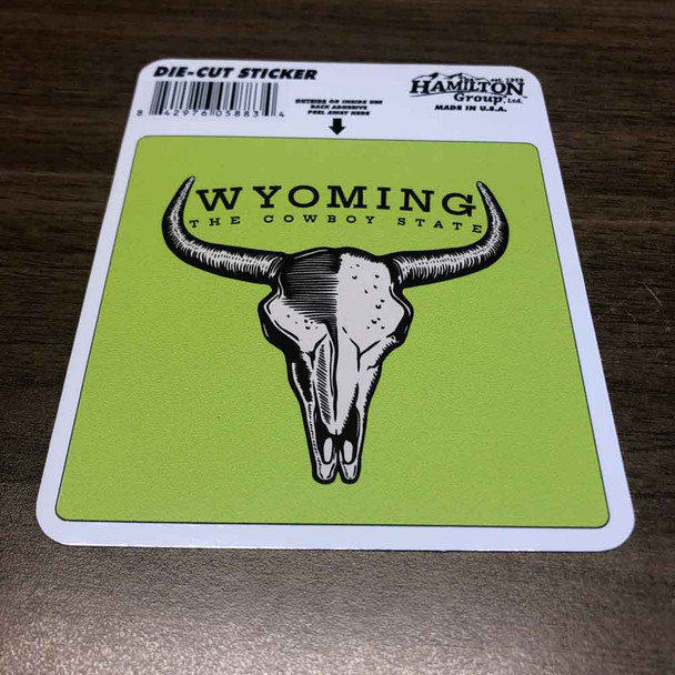 Large Green Wyoming Decal