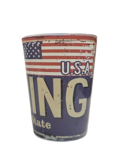 Greetings From Wyoming Shot Glass
