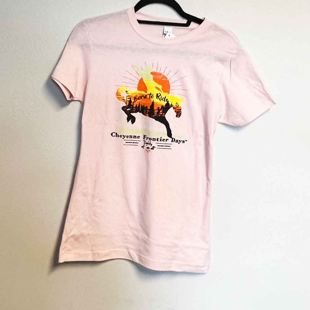 Peach Born To Ride  T-Shirt
