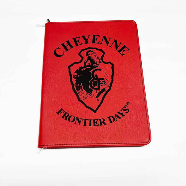 Large Arrowhead Leatherette Zippered Portfolio