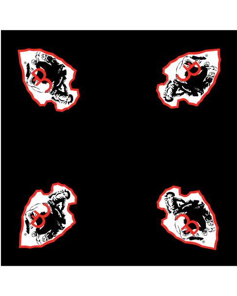Black Arrowhead Wild Rag