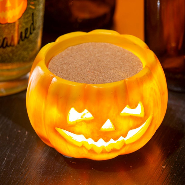 Let's Get Smashed Pint Glass with LED Polyresin Coaster