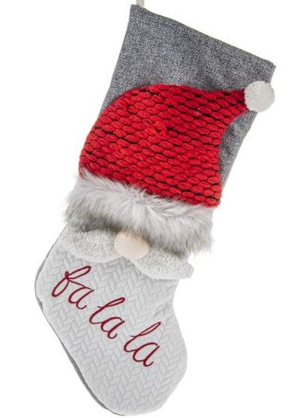 Santa Gnome Stocking