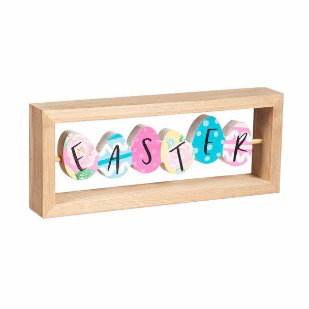 Two-Sided Wood Easter Sign