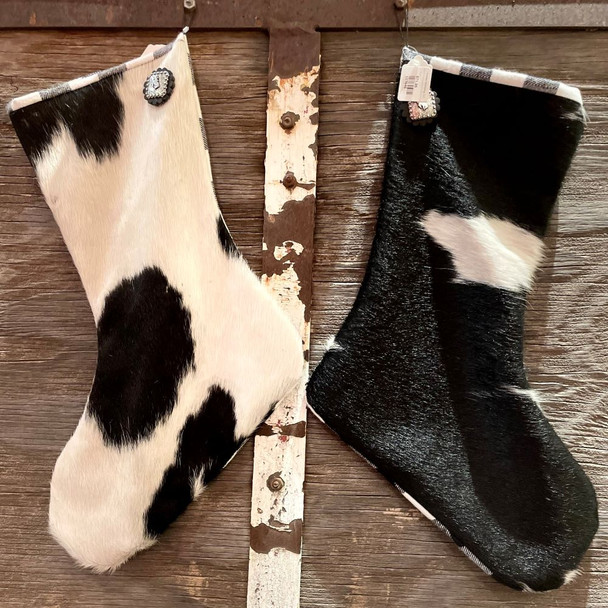 Wyoming Steamboat Black Hide Stocking