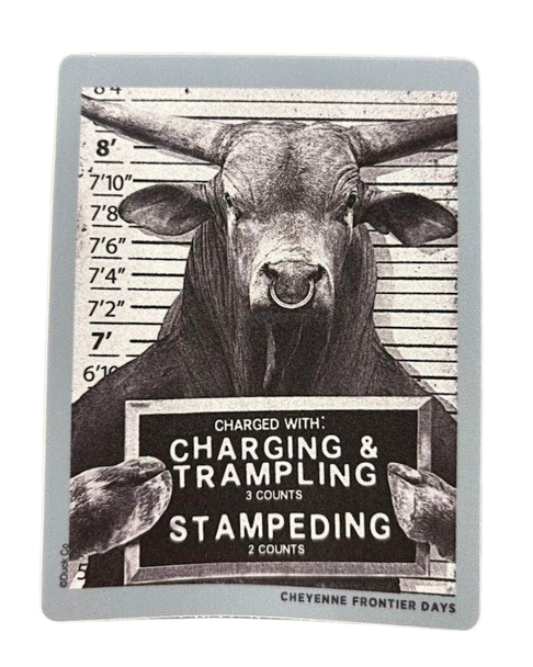 Bull Mugshot Decal