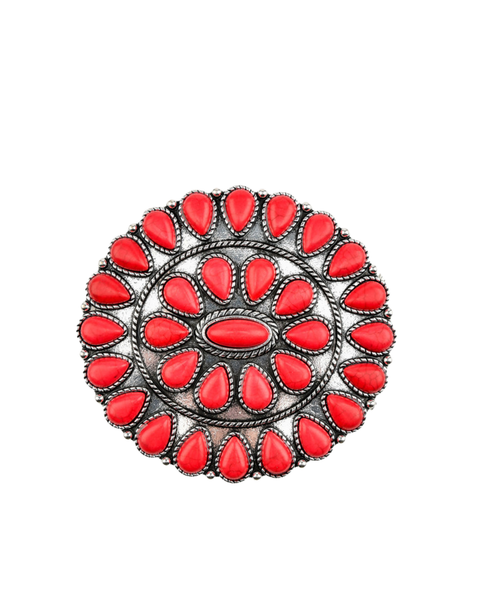 Red Cluster Pin