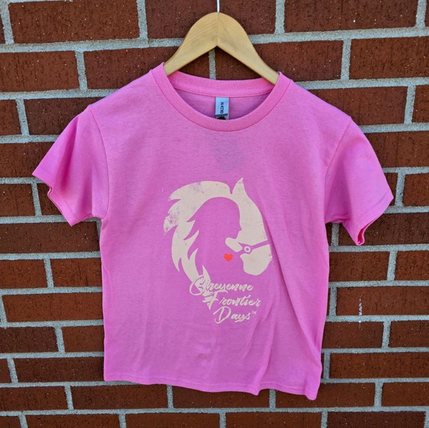 Hot Pink Girl and  Horse T-Shirt