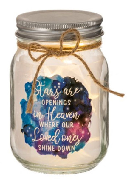 Twinkle Jar with Sentimental Light Decor