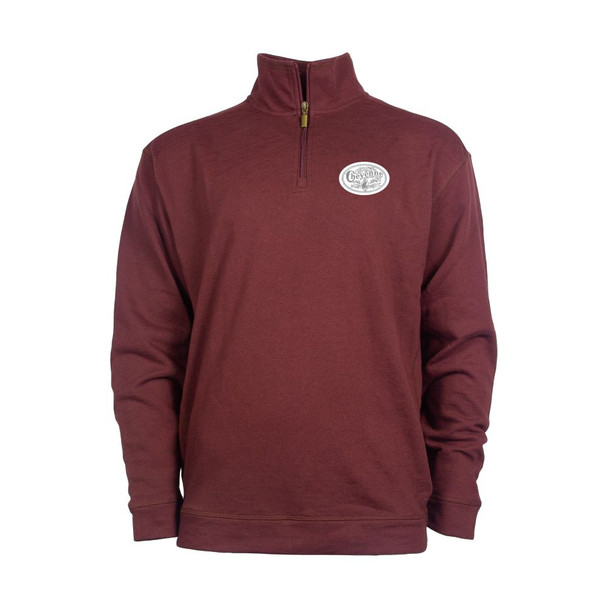 Oxblood Cheyenne Quarter-Zip Sweatshirt
