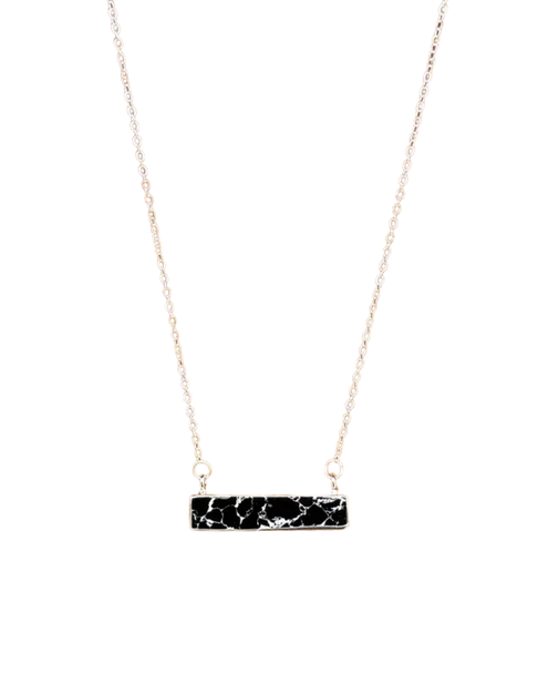 Black Bar Necklace