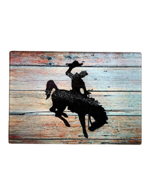 Wyoming Steamboat Glass Cutting Board