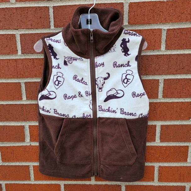 Brown Cheyenne  Outlaw Fleece Vest