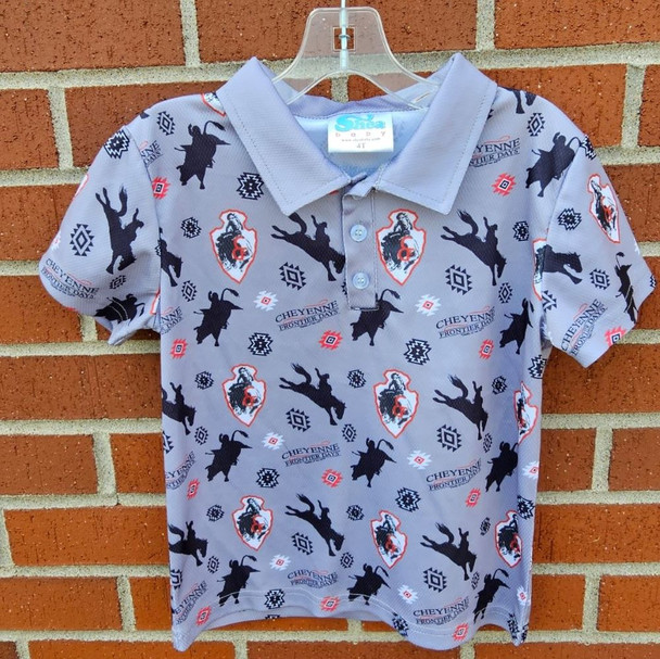 Gray Cheyenne Rough Stock Polo