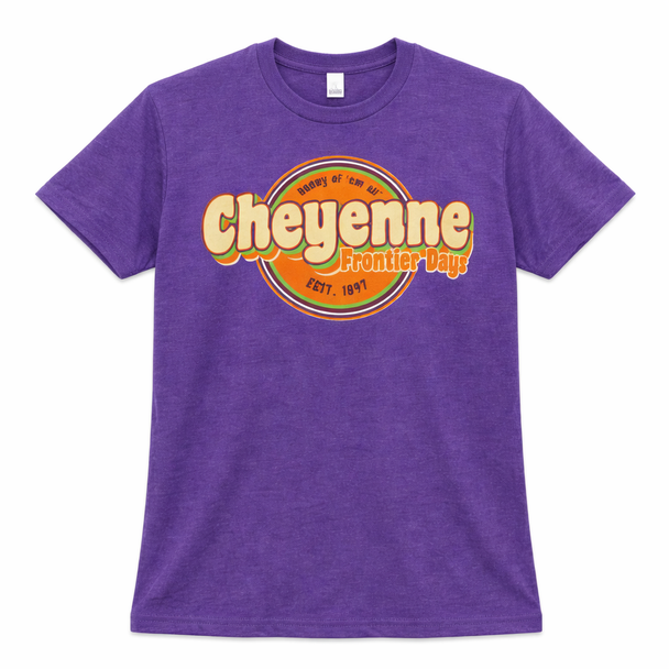 Cheyenne  Retro Purple T-Shirt