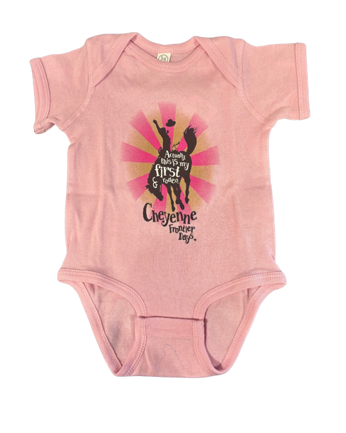 Pink My First Rodeo One Piece