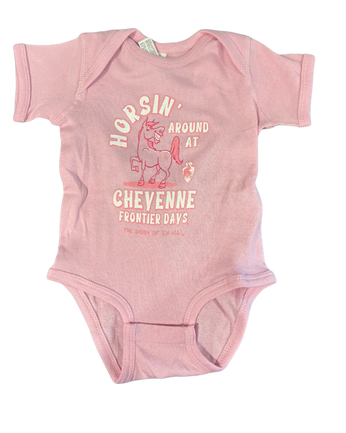 Pink Horsin' Around One Piece
