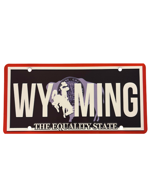 Wyoming License Plate