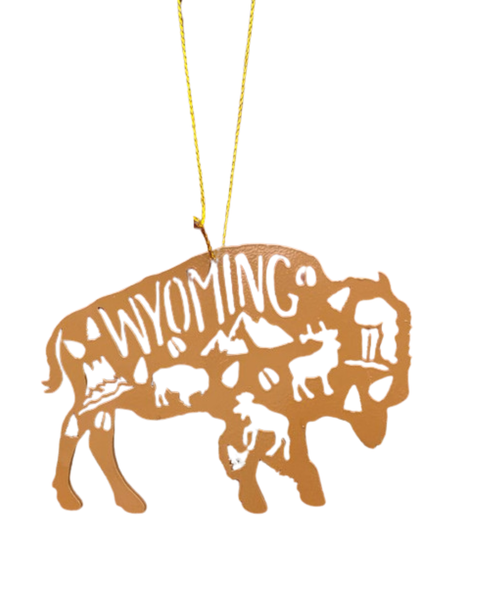 Wyoming  Bison Ornament