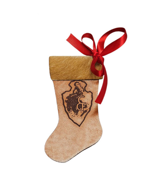 Arrowhead Leather Stocking Ornament