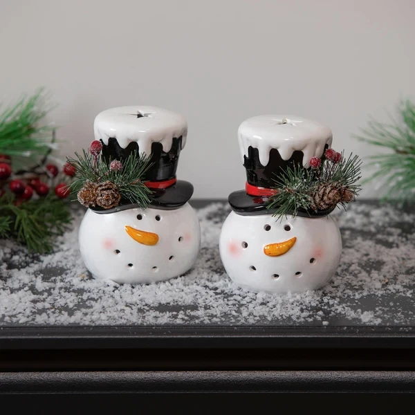 Ceramic Snowman Table Décor
