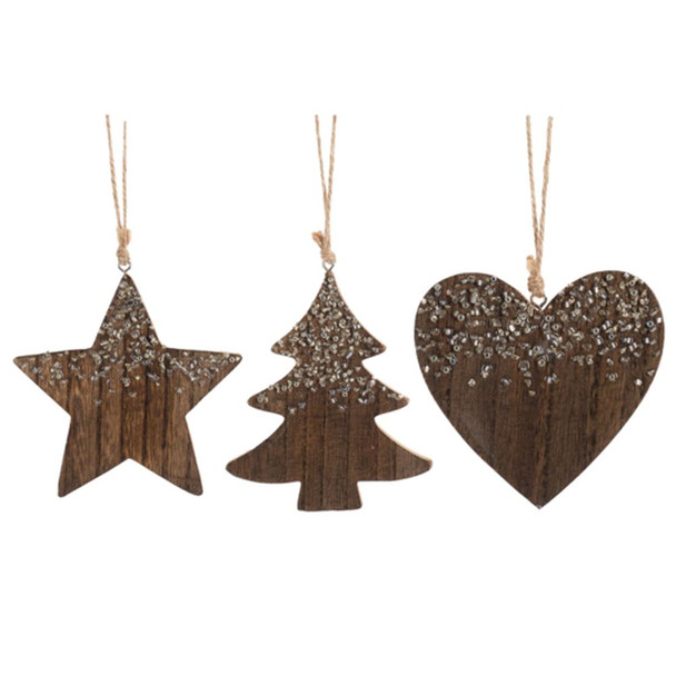 Snowy Holiday Icon Ornaments