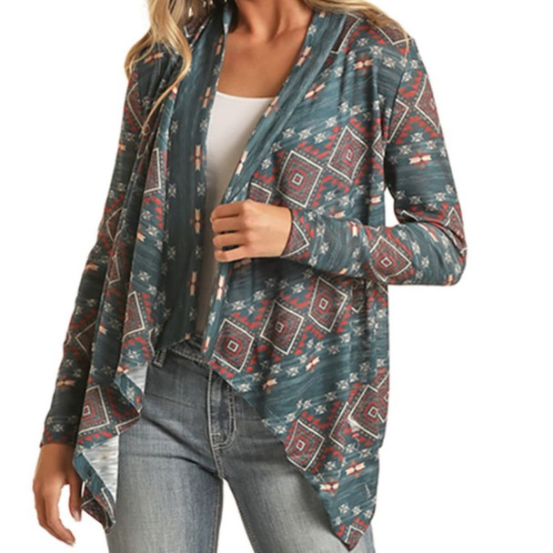 Printed Cardigan