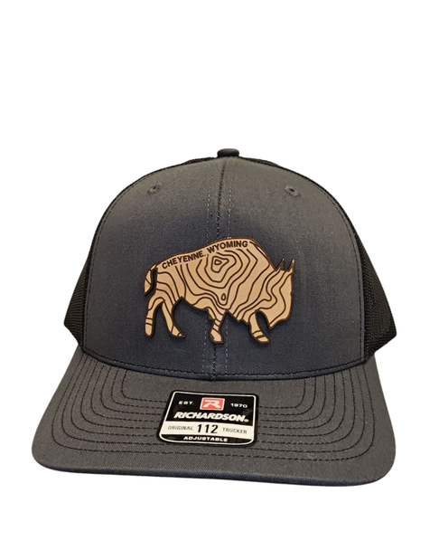 Charcoal Cheyenne Wyoming Trucker Hat