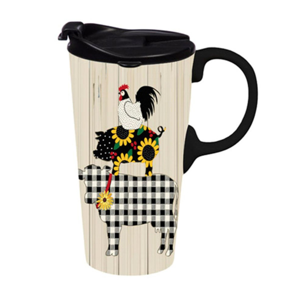 Farm Friends Ceramic Travel Cup
