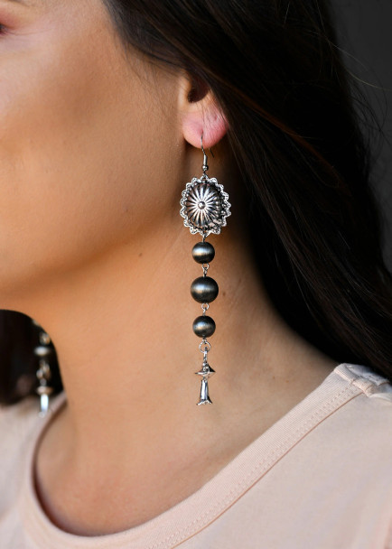 Concho Dangle Earrings