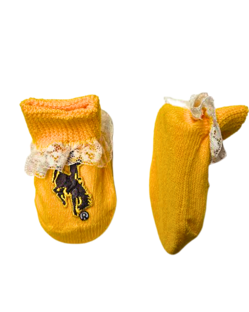Wyoming Steamboat Lace Baby Booties