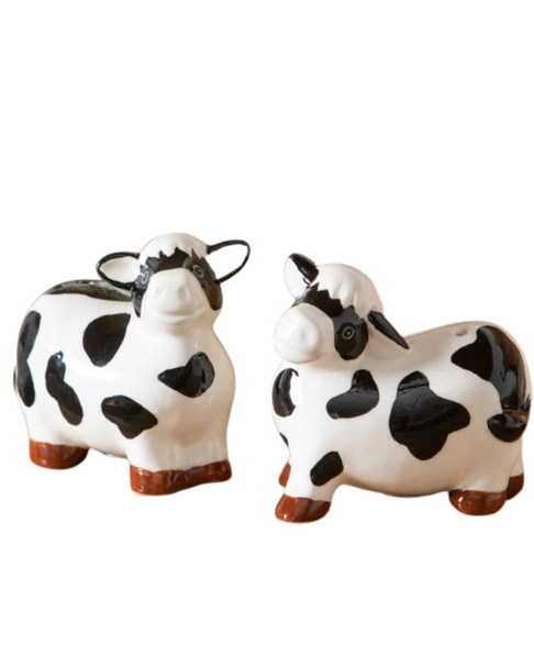 Ceramic Cow Salt & Pepper Shaker Set
