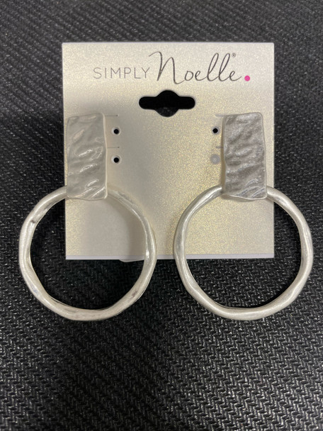 Hammered Metal Earrings