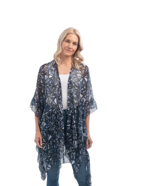 Abstract Circle Ruffle Wrap