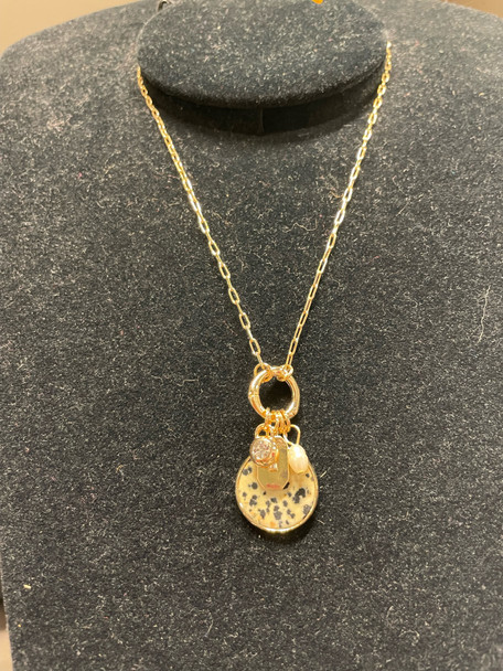 Stone Cluster Necklace