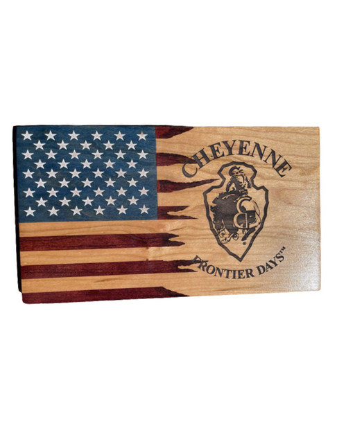 Wooden Arrowhead Flag Wall Art