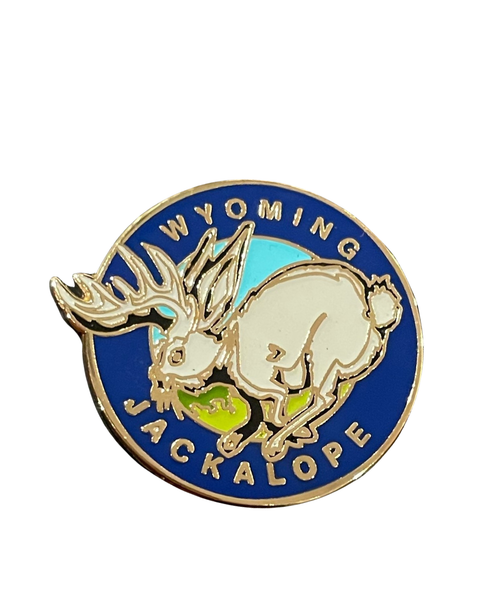 Wyoming Jackalope Pin