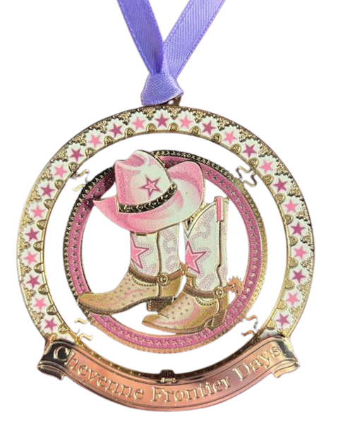 Pink Cheyenne Cowgirl Ornament