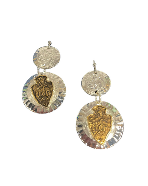 Arrowhead Sundance Conchos Earrings