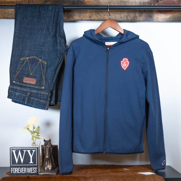 Navy Full Zip Hoodie
