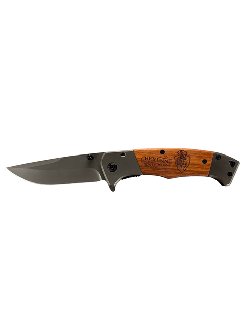 Cheyenne Wood Handle Pocket Knife